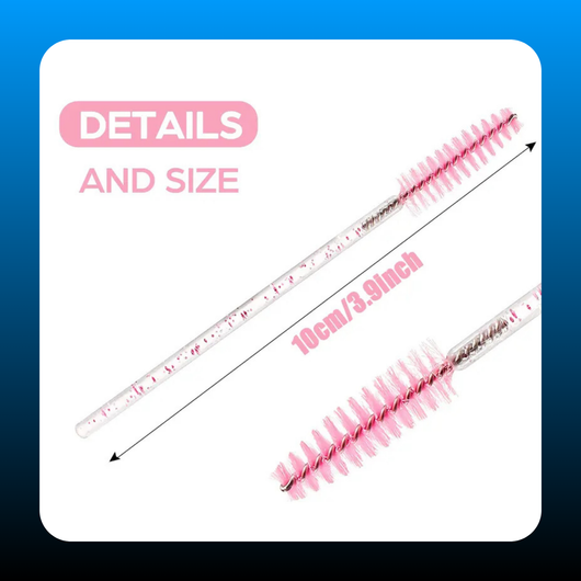 200 Pcs Disposable Mascara Wands With Container