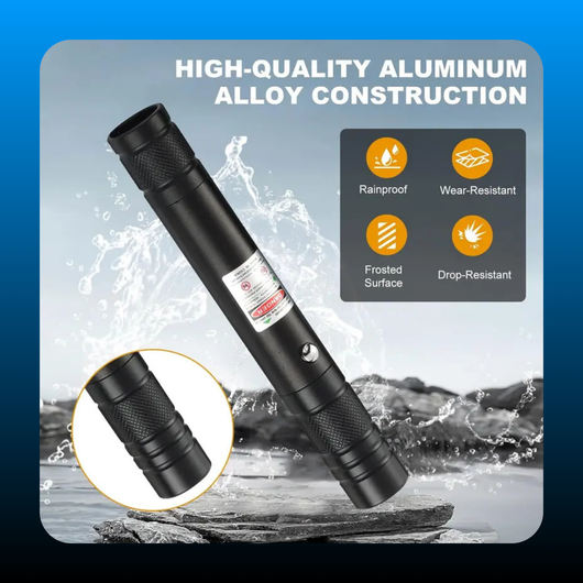 High Power Green Laser Pointer with Removable Star Cap