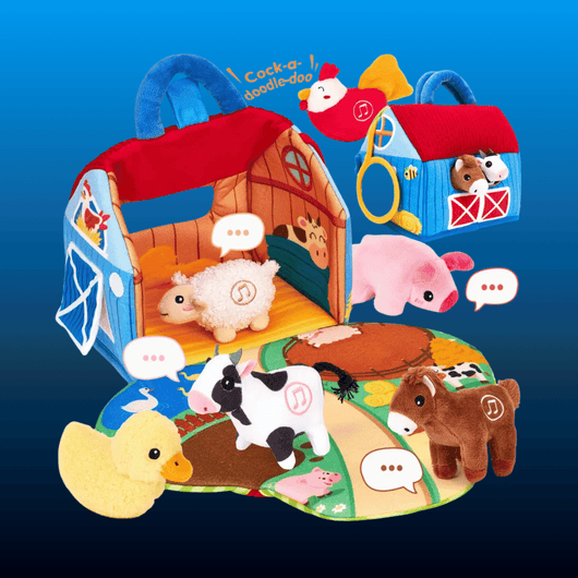 Farm Barn Playset with Animal Sounds