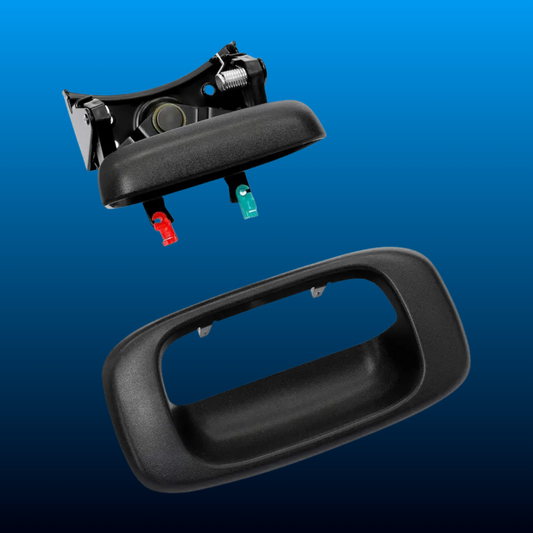 Rear Bumper Handle Latch with Trim Strip and Bar Clip