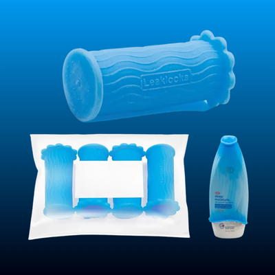 Elastic Sleeve for Leak Proofing Travel Container (4 Pack)