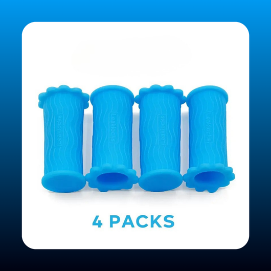 Elastic Sleeve for Leak Proofing Travel Container (4 Pack)