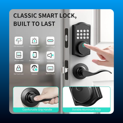Keyless Entry Deadbolt with Handle Set