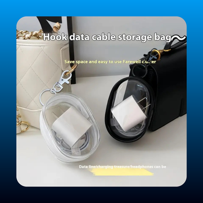 Clear Plastic Storage Keychain Bag (2 Pack)