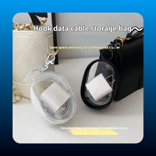 Clear Plastic Storage Keychain Bag (2 Pack)