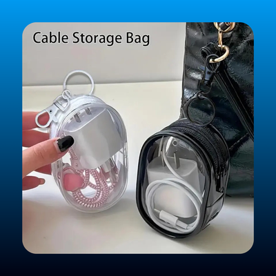 Clear Plastic Storage Keychain Bag (2 Pack)