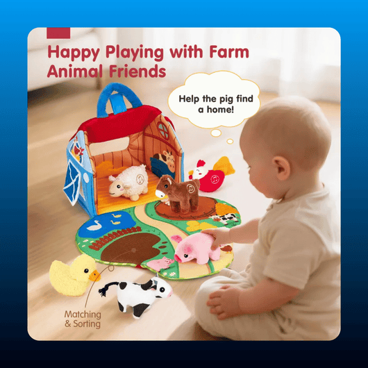 Farm Barn Playset with Animal Sounds