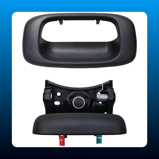 Rear Bumper Handle Latch with Trim Strip and Bar Clip