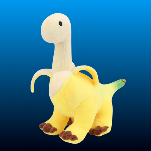 Cute Banana Brontosaurus Design Plush Toy