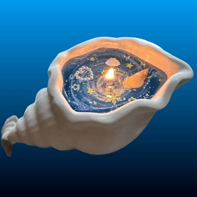 Starfish & Seashell Design Scented Candle