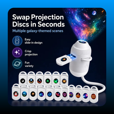 2-in-1 Galaxy Projector Night Light