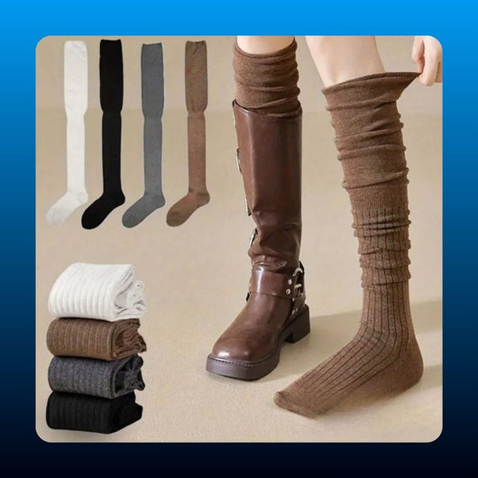 Over The Knee Slouch Socks (4 Pack)