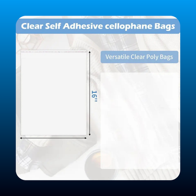 Resealable Clear Poly Bags (70 PCS)