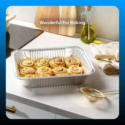 40 Pack Aluminum Foil Pan Disposable 9x13 Baking & Serving Tray