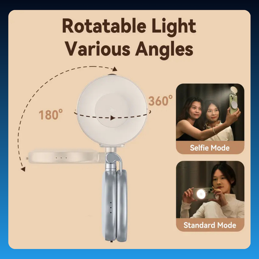 3-in-1 Magnetic Mirror Selfie Light