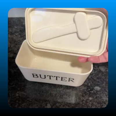 Butter Box and Butter Knife Set