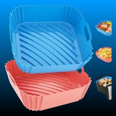 Silicone Air Fryer Square Liners (2 Pack)