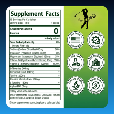 Golf Performance Booster Electrolyte Drink