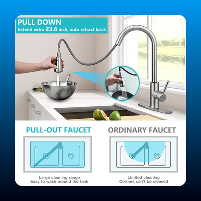 Pull-Down Kitchen Faucet with Sprayer