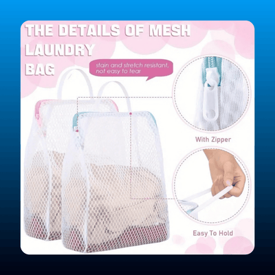 Honeycomb Mesh Laundry Bags (6 Pack)