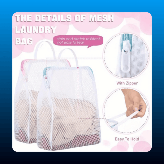 Honeycomb Mesh Laundry Bags (6 Pack)