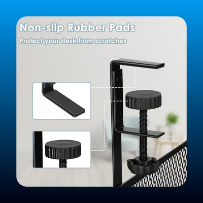 No-Drill Under-Desk Cable Tray