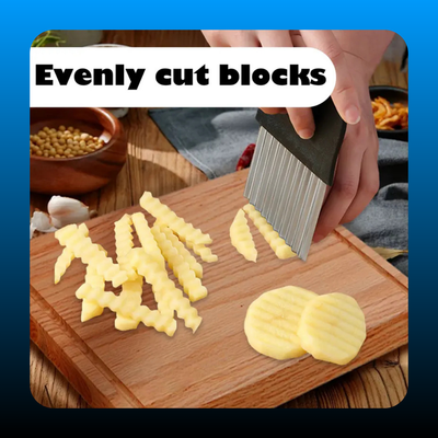 Stainless Steel Crinkle Potato Cutter (2 Pack)
