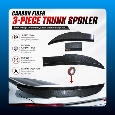 Universal 3-Stage Adjustable Blade ABS Rear Spoiler