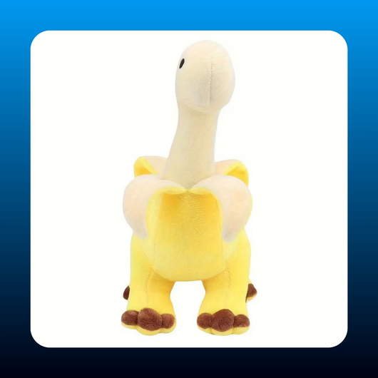 Cute Banana Brontosaurus Design Plush Toy