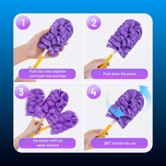 Washable Microfiber Duster and Handle