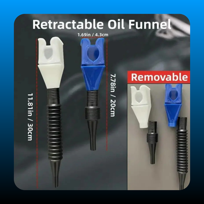 Funnel with Flexible Hose and Filter (3 Pack)