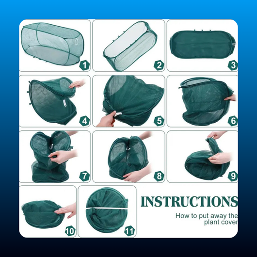 Collapsible Pop-up Mesh Plant Protection Net Cover