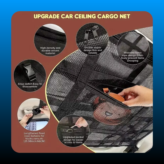 Universal Car Ceiling Storage Net