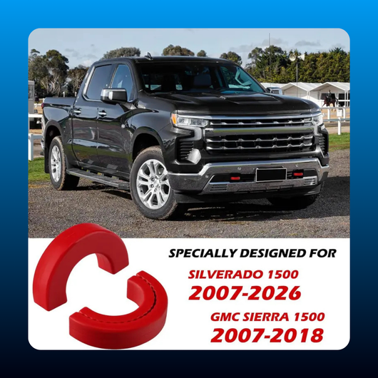 Red Front End Damage Shield Tow Hook Covers
