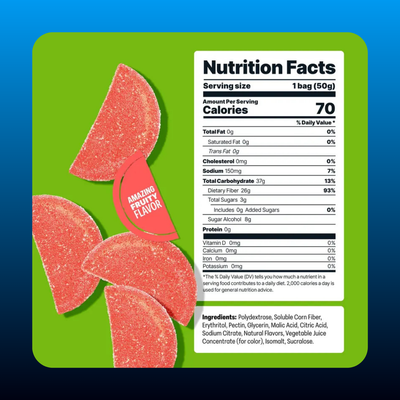 Low Calorie Watermelon Real Fruit Juicy Sour Sweet Natural Gummies