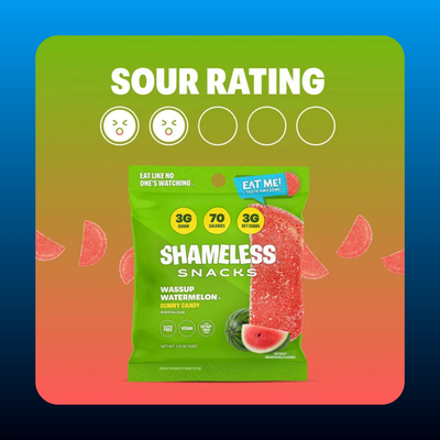 Low Calorie Watermelon Real Fruit Juicy Sour Sweet Natural Gummies