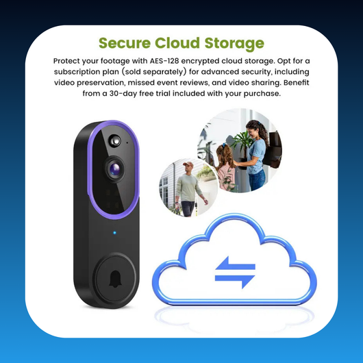Wireless Smart Video Doorbell Camera