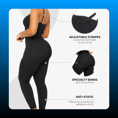 Zip Front Full Length Shaping Jumpsuit