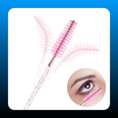 200 Pcs Disposable Mascara Wands With Container