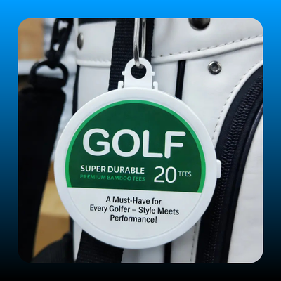 Portable Bamboo Golf Tees (3 Pack)