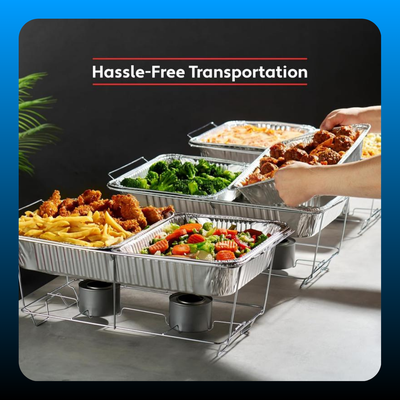 40 Pack Aluminum Foil Pan Disposable 9x13 Baking & Serving Tray