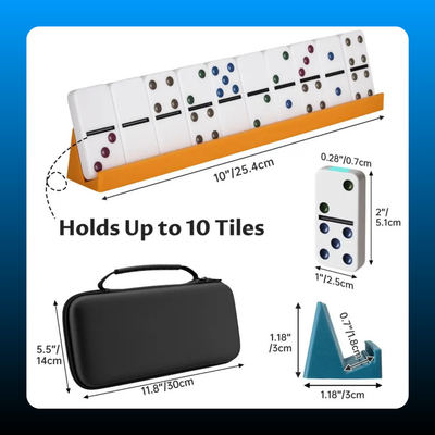 Double 6 Dominos Set for Adults with 28 Tiles