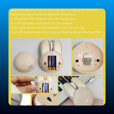 Cute Bunny Wireless Mouse