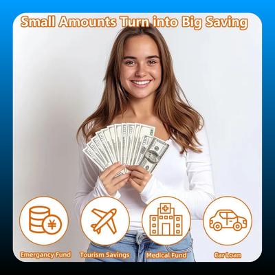 Wooden Savings Challenge Box