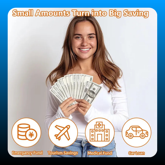 Wooden Savings Challenge Box