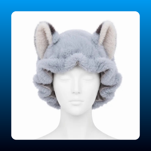 Fox Ear Satin Sleep Bonnet