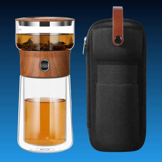 One Touch Glass Infuser Teapot