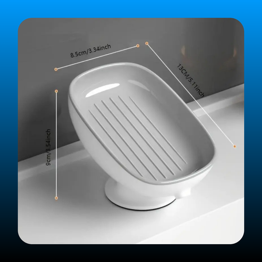 Adjustable Oval Self Draining Soap Dish