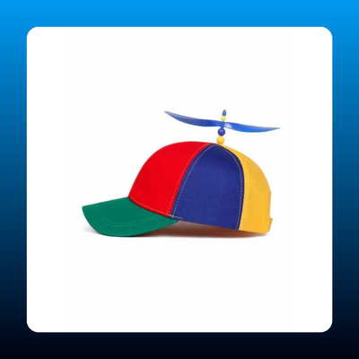 Rainbow Propeller Beanie Cap
