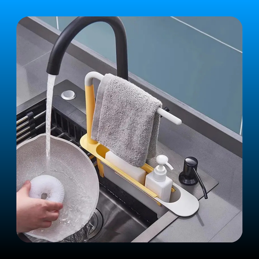 Retractable and Adjustable Sink Shelf